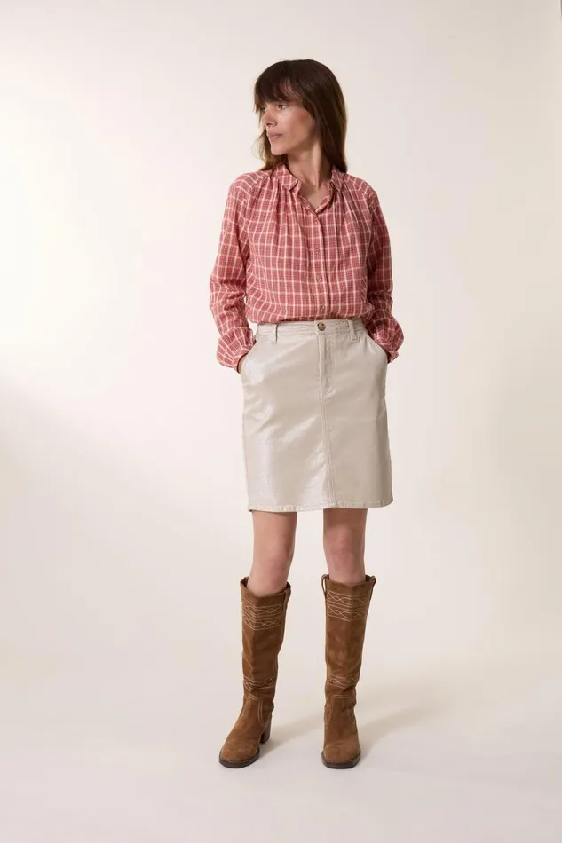 Skirts and Shorts Women Leon and Harper Jump Dulce Skirt Silver
