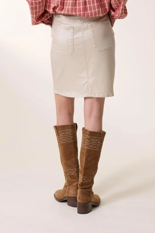 Skirts and Shorts Women Leon and Harper Jump Dulce Skirt Silver