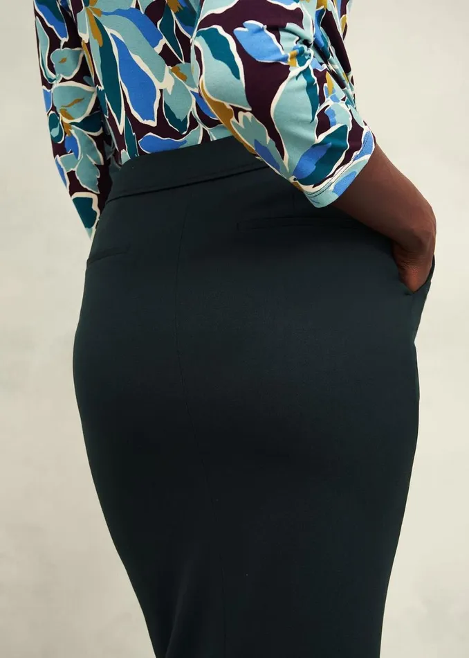 Skirts Women HOBBS Linda Pencil Skirt Deep Pine Green