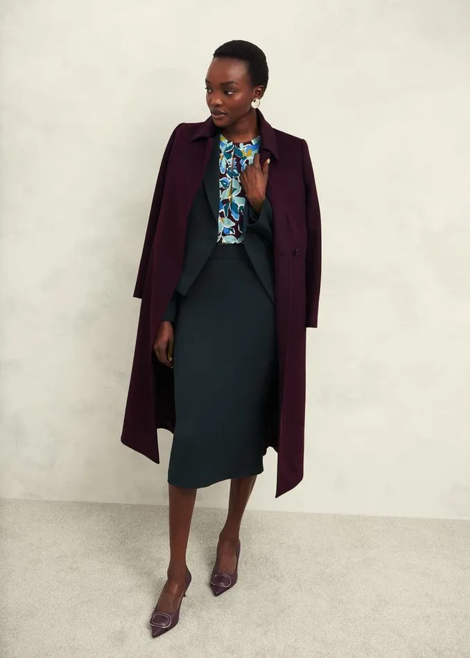 Skirts Women HOBBS Linda Pencil Skirt Deep Pine Green