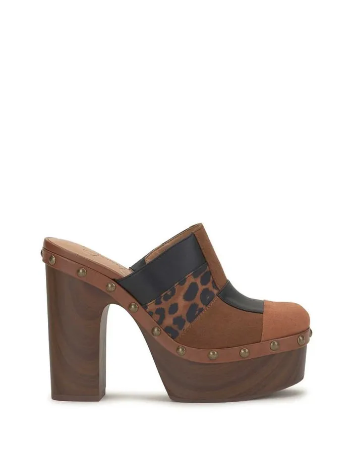 Slides and Mules Shoes Jessica Simpson Dasally Platform Mule In Ginger Cookie