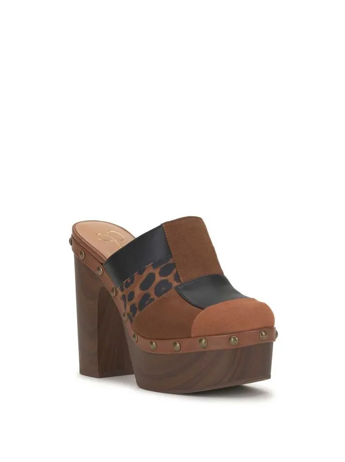 Slides and Mules Shoes Jessica Simpson Dasally Platform Mule In Ginger Cookie