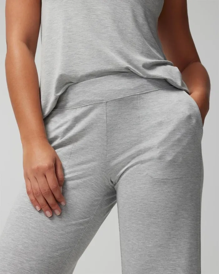Soma Cool Nights Pajama Pants Heather Opal Gray Women Pajama Bottoms