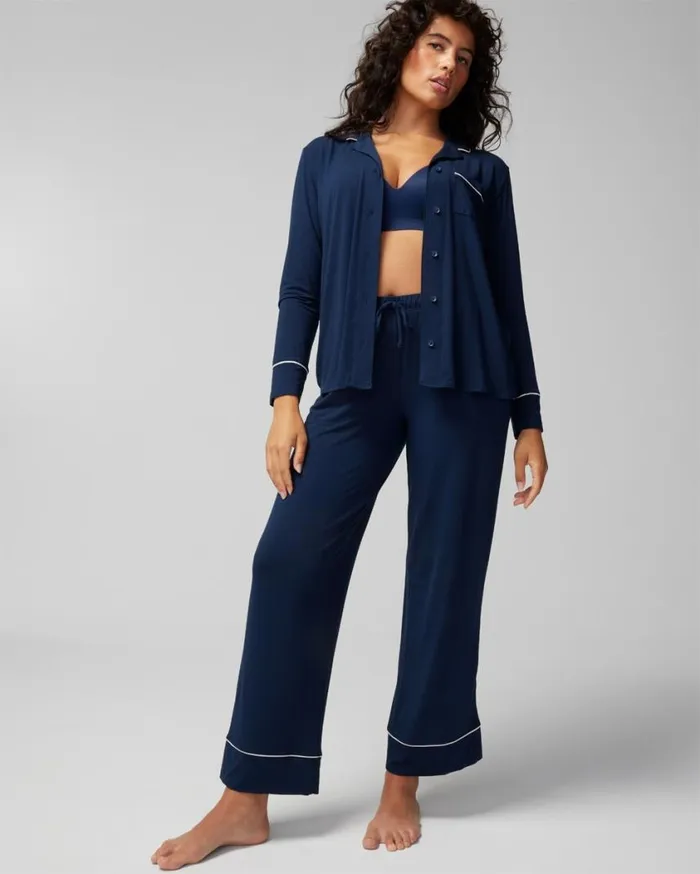 Soma Cool Nights Pajama Pants Nightfall Navy Women Matching Sets and Separates