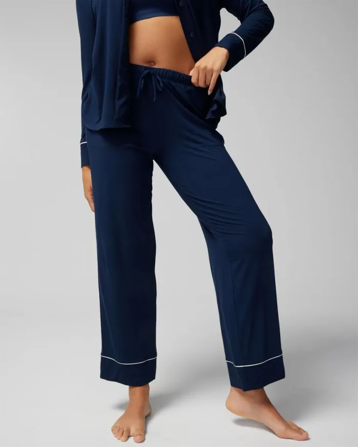 Soma Cool Nights Pajama Pants Nightfall Navy Women Matching Sets and Separates