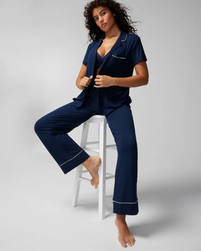 Soma Cool Nights Pajama Pants Nightfall Navy Women Matching Sets and Separates
