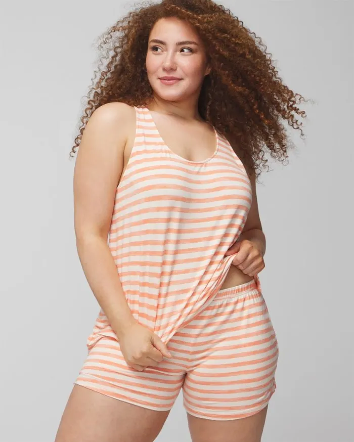 Soma Cool Nights Tank Shorts Set Shadow Flora M Metapoppy Women Matching Sets and Separates