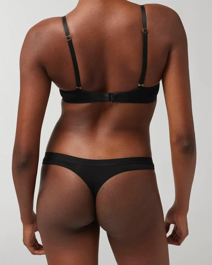 Soma Cotton Modal Tailored Thong Roaming Ditsy Mini Pink Women Panties