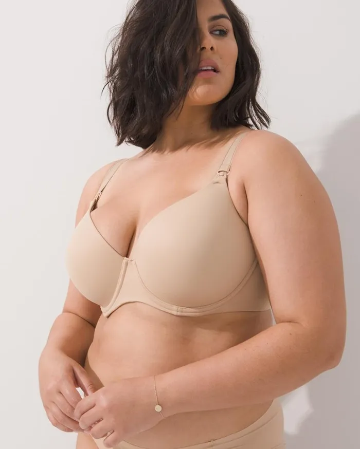 Soma Embraceable Perfect Coverage Contour Nursing Bra Warm Amber Women Bras