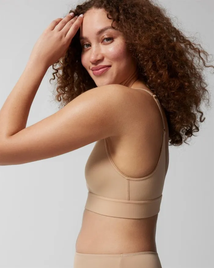 Soma Embraceable Wireless Unlined Bra Warm Amber Women Bras