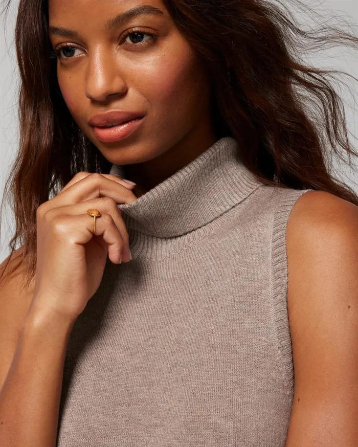 Soma Luxe Soft Sweater Midi Dress Heather Fawn Women Midi Dresses