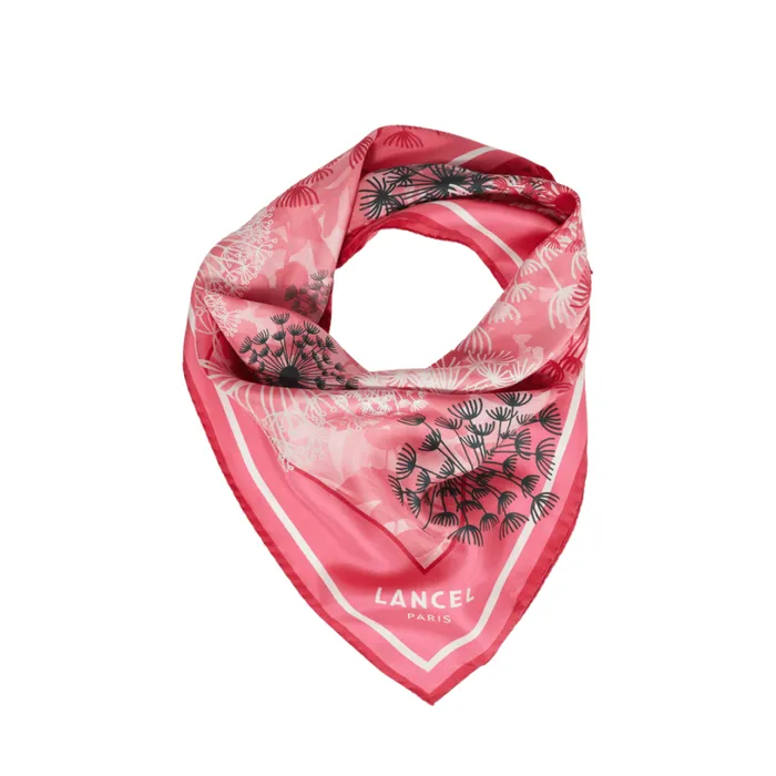 Square 70 Multico Raspberry Women Lancel Silk Square And Headband Square 70 Multico Raspberry Women Lancel Silk Square And Headband