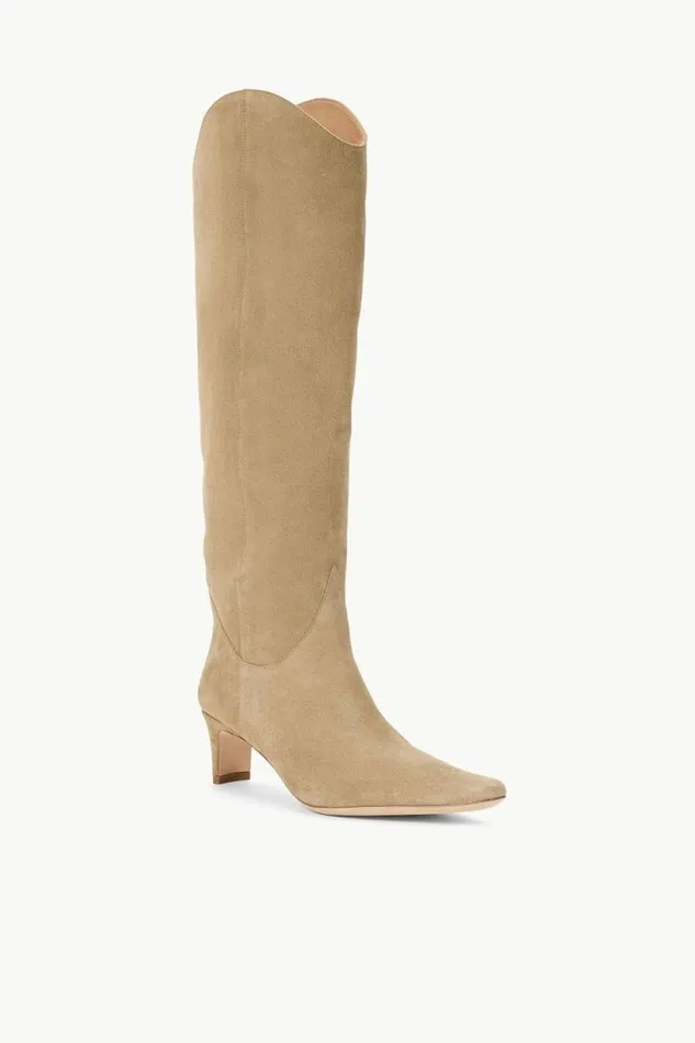 STAUD Boots WESTERN WALLY BOOT Dune Suede 8211 Women STAUD Boots WESTERN WALLY BOOT Dune Suede 8211 Women