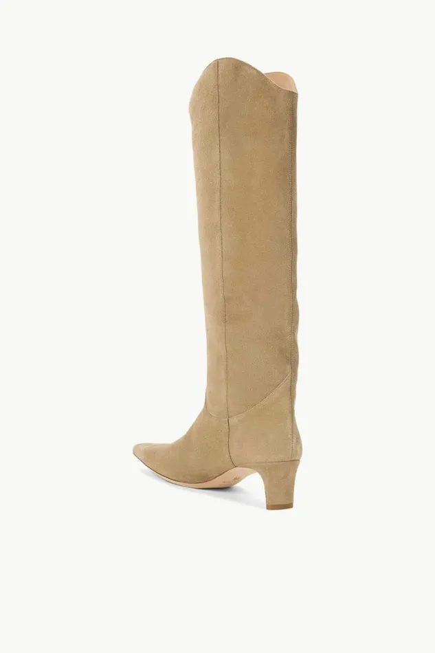 STAUD Boots WESTERN WALLY BOOT Dune Suede 8211 Women STAUD Boots WESTERN WALLY BOOT Dune Suede 8211 Women
