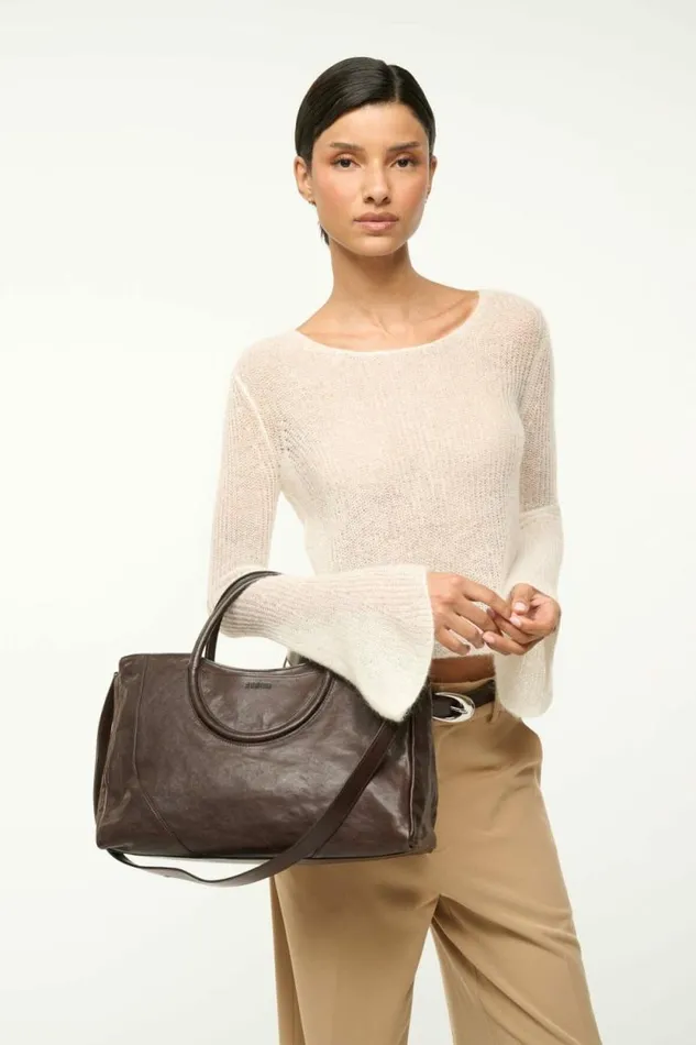STAUD Carryalls MAUDE SATCHEL Espresso 8211 Women STAUD Carryalls MAUDE SATCHEL Espresso 8211 Women