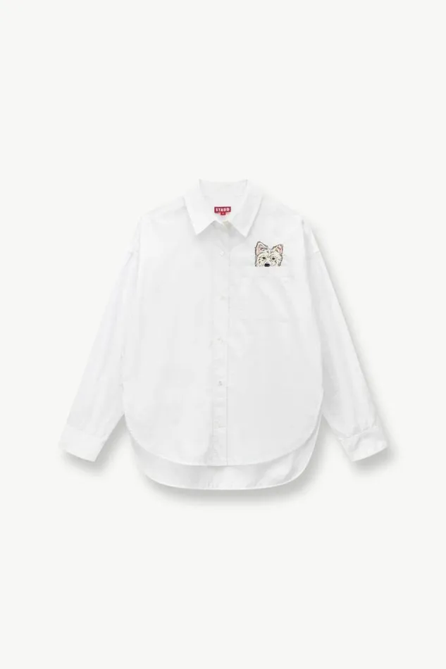 STAUD Custom Clothing CUSTOM X CBONZ CLASSIC OVERSIZED SHIRT White 8211 Pet