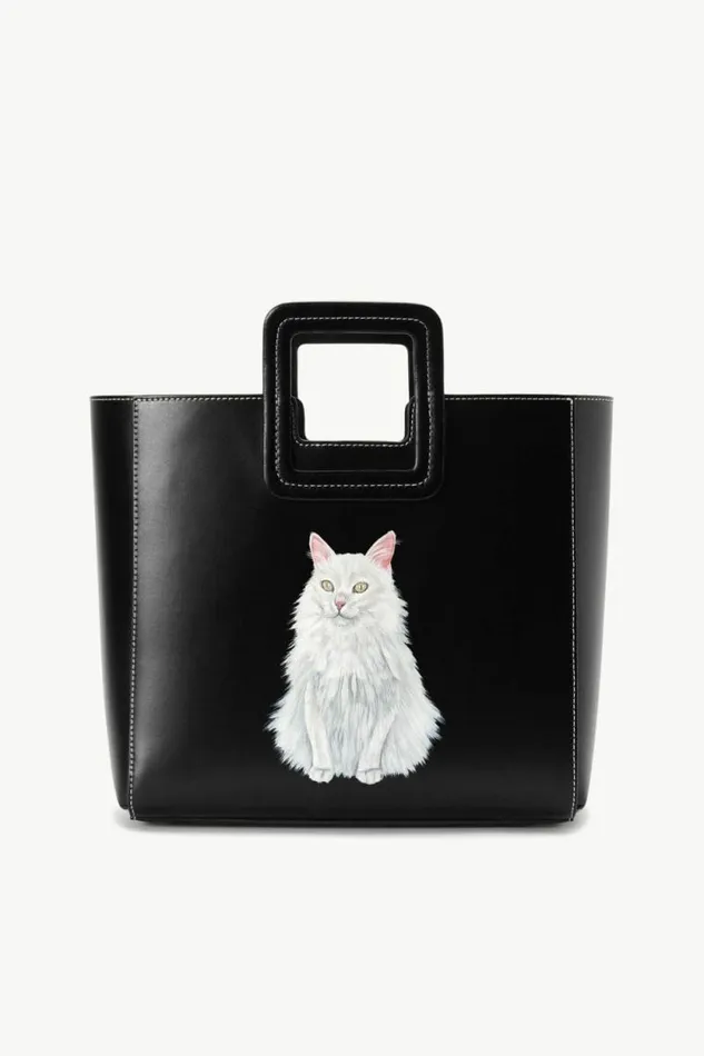 STAUD Custom Handbags CUSTOM SHIRLEY LEATHER BAG Black 8211 Women