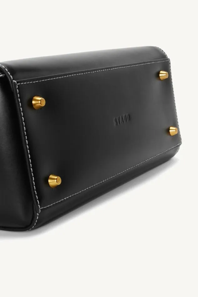 STAUD Custom Handbags CUSTOM SHIRLEY LEATHER BAG Black 8211 Women