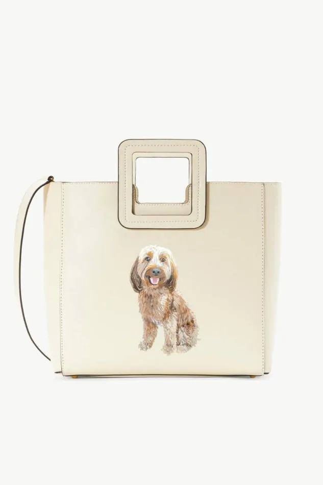 STAUD Custom Handbags CUSTOM SHIRLEY LEATHER BAG Cream 8211 Women