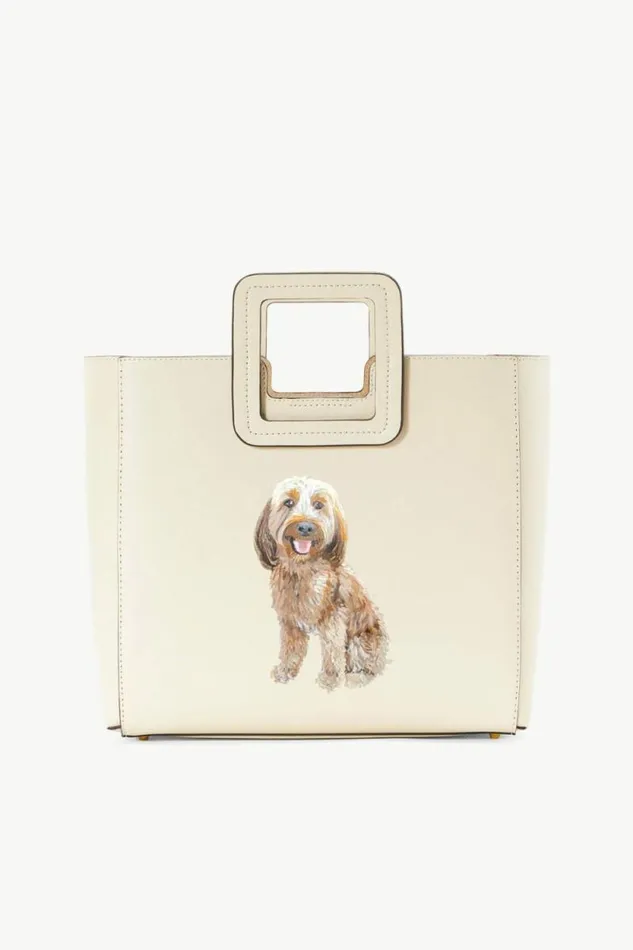 STAUD Custom Handbags CUSTOM SHIRLEY LEATHER BAG Cream 8211 Women