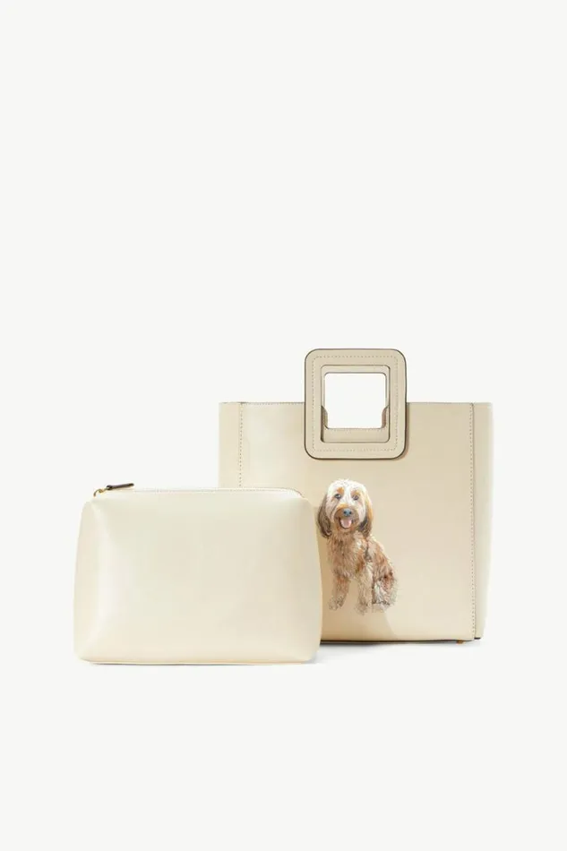 STAUD Custom Handbags CUSTOM SHIRLEY LEATHER BAG Cream 8211 Women