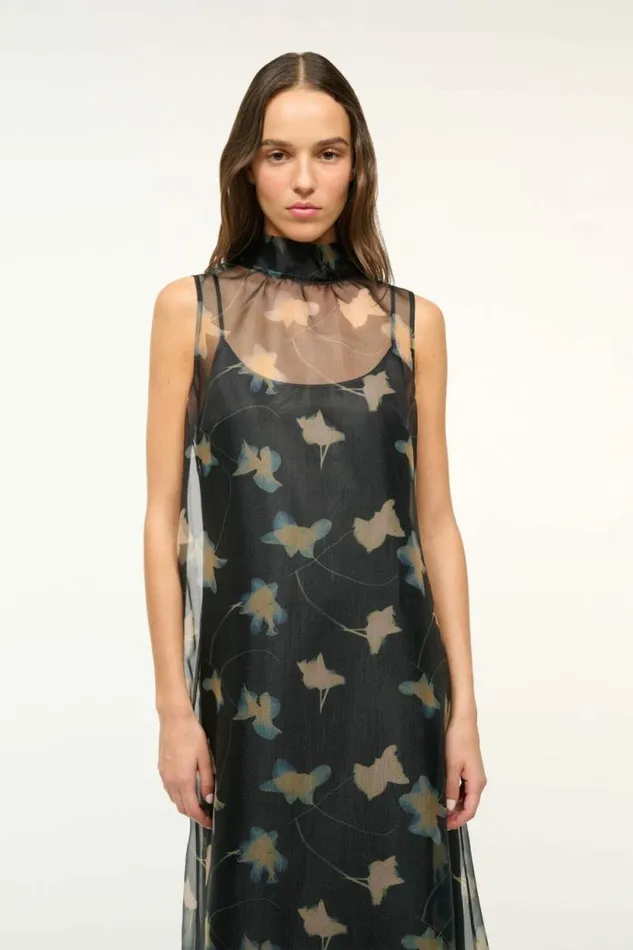 STAUD Dresses ALBEE DRESS Botanical Shadows 8211 Women STAUD Dresses ALBEE DRESS Botanical Shadows 8211 Women