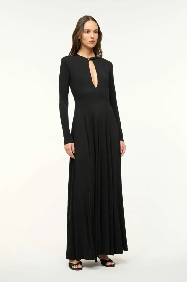STAUD Dresses AMERIE DRESS Black 8211 Women STAUD Dresses AMERIE DRESS Black 8211 Women