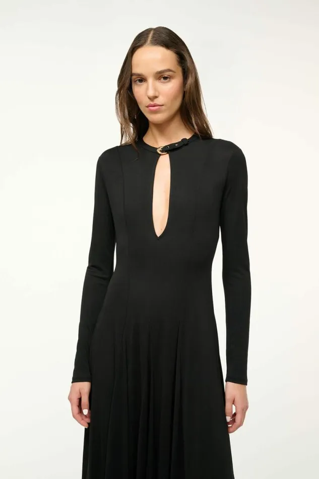 STAUD Dresses AMERIE DRESS Black 8211 Women STAUD Dresses AMERIE DRESS Black 8211 Women