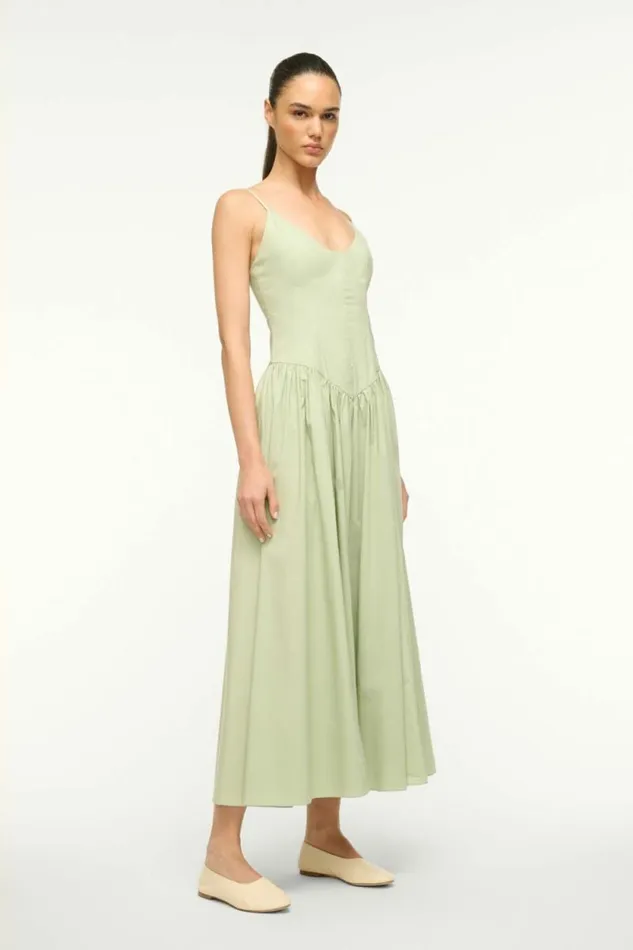 STAUD Dresses DENA DRESS Pale Jade 8211 Women STAUD Dresses DENA DRESS Pale Jade 8211 Women