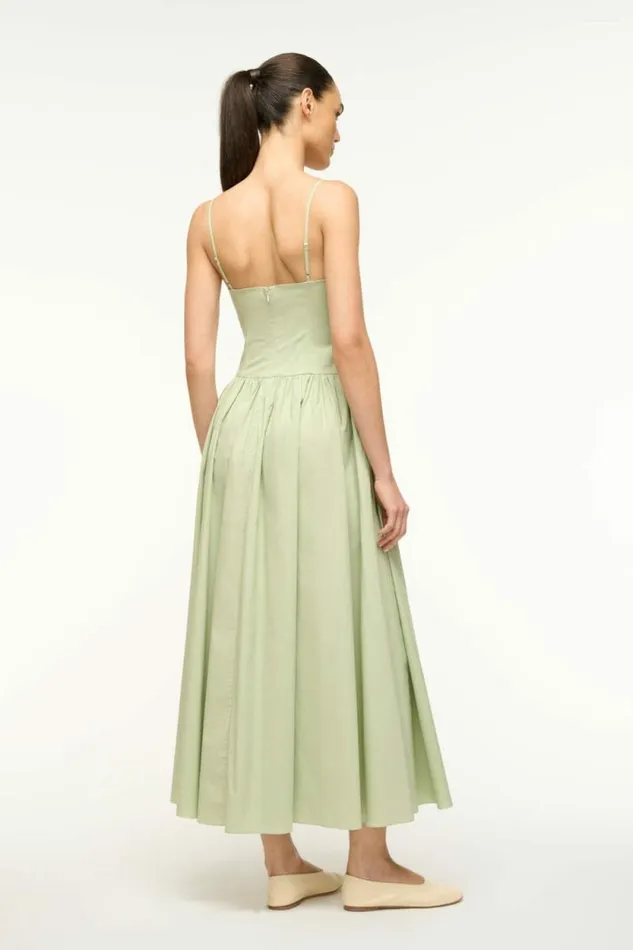 STAUD Dresses DENA DRESS Pale Jade 8211 Women STAUD Dresses DENA DRESS Pale Jade 8211 Women