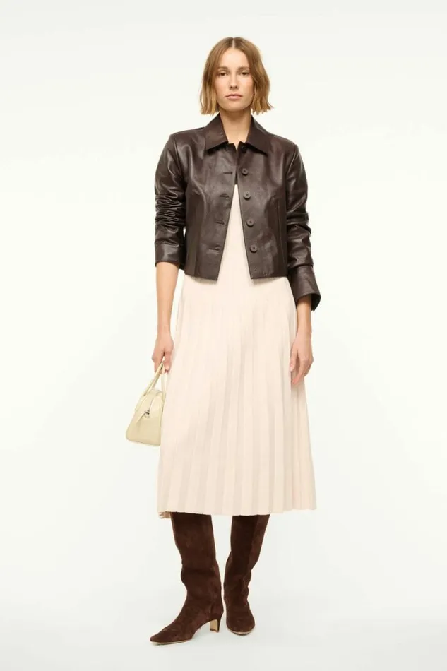 STAUD Dresses ELLISON DRESS Ecru 8211 Women STAUD Dresses ELLISON DRESS Ecru 8211 Women
