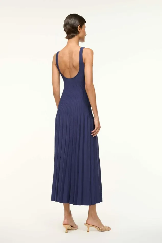 STAUD Dresses ELLISON DRESS Navy 8211 Women STAUD Dresses ELLISON DRESS Navy 8211 Women