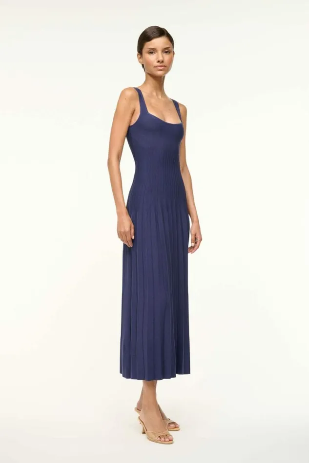 STAUD Dresses ELLISON DRESS Navy 8211 Women STAUD Dresses ELLISON DRESS Navy 8211 Women