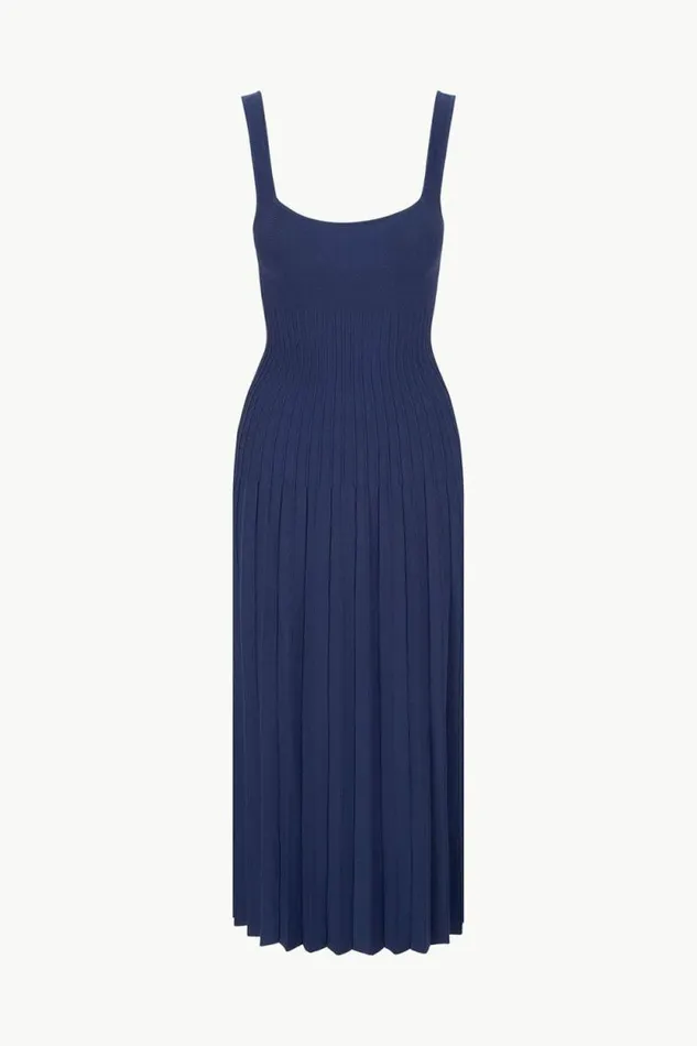 STAUD Dresses ELLISON DRESS Navy 8211 Women STAUD Dresses ELLISON DRESS Navy 8211 Women