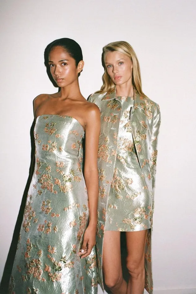 STAUD Dresses GARDEN DRESS Metallic Bloom 8211 Women