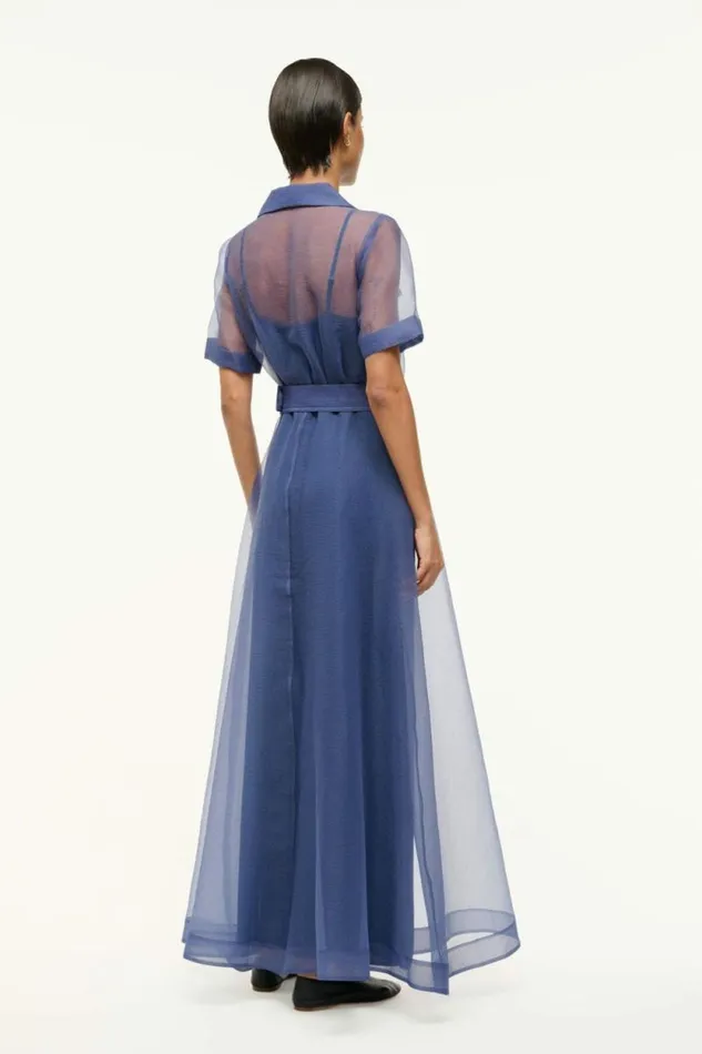 STAUD Dresses MILLIE DRESS Navy Organza 8211 Women STAUD Dresses MILLIE DRESS Navy Organza 8211 Women