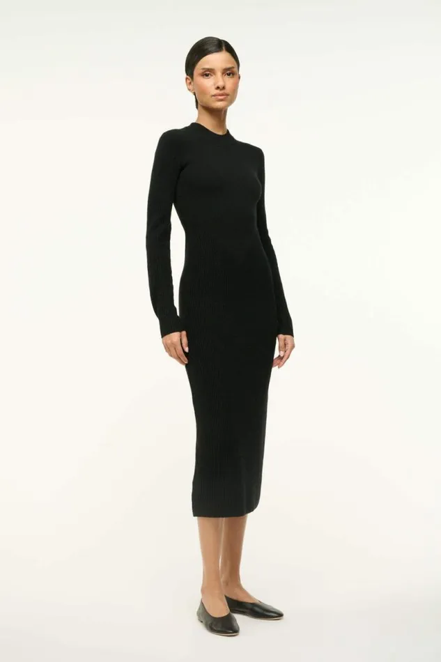 STAUD Dresses RAMONA DRESS Black 8211 Women STAUD Dresses RAMONA DRESS Black 8211 Women