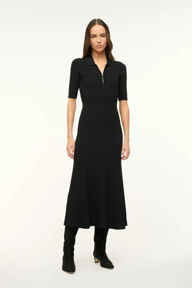 STAUD Dresses ROLAND DRESS Black 8211 Women