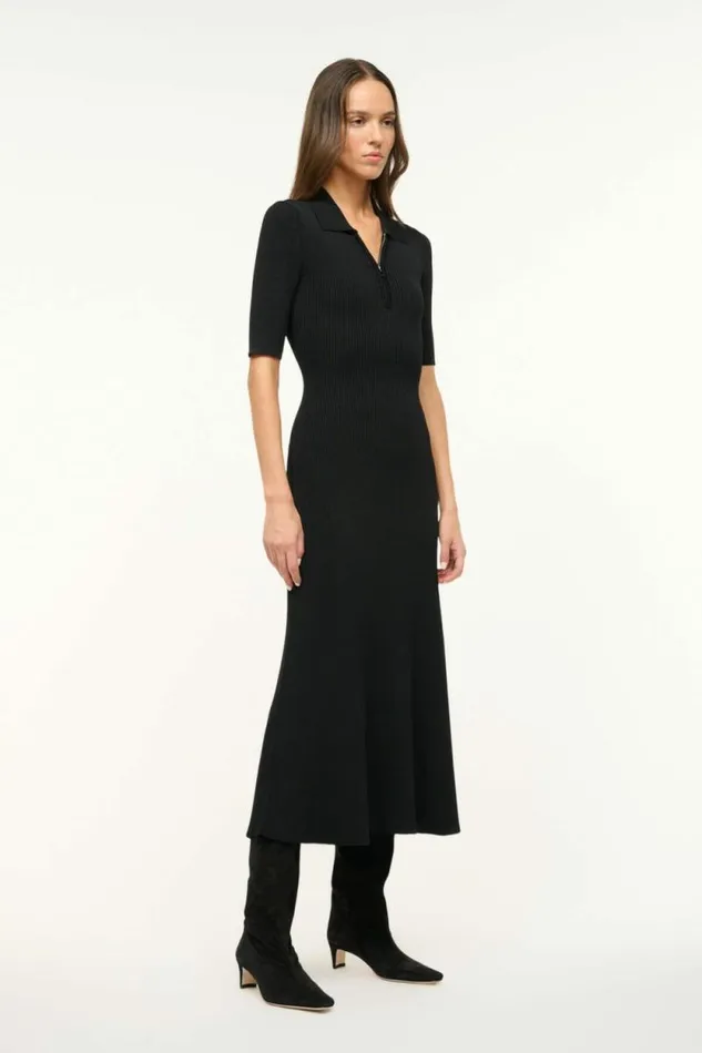 STAUD Dresses ROLAND DRESS Black 8211 Women STAUD Dresses ROLAND DRESS Black 8211 Women