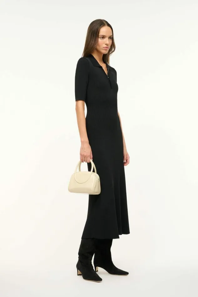 STAUD Dresses ROLAND DRESS Black 8211 Women STAUD Dresses ROLAND DRESS Black 8211 Women