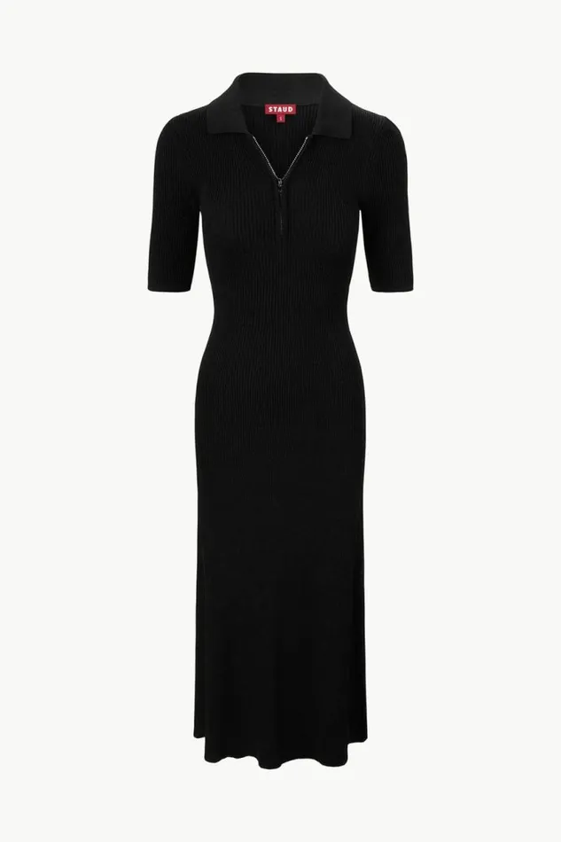 STAUD Dresses ROLAND DRESS Black 8211 Women STAUD Dresses ROLAND DRESS Black 8211 Women