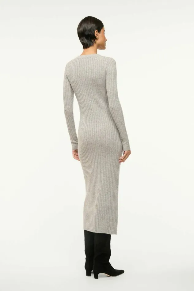 STAUD Dresses SHOKO CASHMERE SWEATER Heather Grey 8211 Women STAUD Dresses SHOKO CASHMERE SWEATER Heather Grey 8211 Women