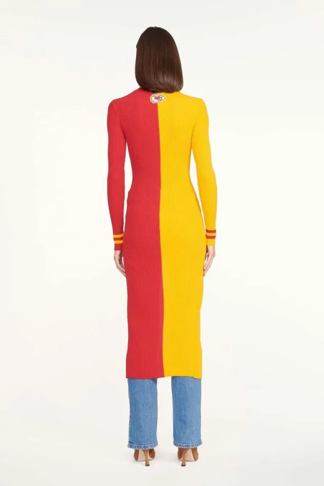 STAUD Dresses THE NFL SHOKO SWEATER Kansas City Chiefs 8211 Women STAUD Dresses THE NFL SHOKO SWEATER Kansas City Chiefs 8211 Women