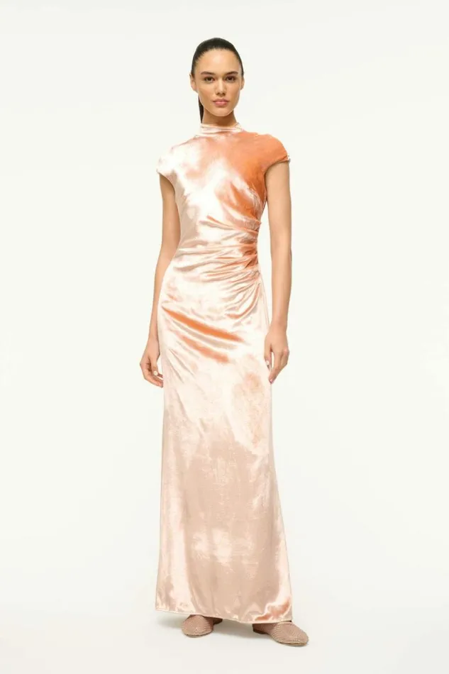 STAUD Dresses TINA DRESS Ash Rose 8211 Women