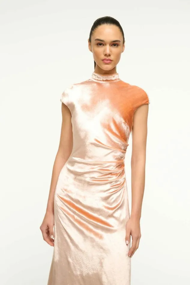 STAUD Dresses TINA DRESS Ash Rose 8211 Women STAUD Dresses TINA DRESS Ash Rose 8211 Women