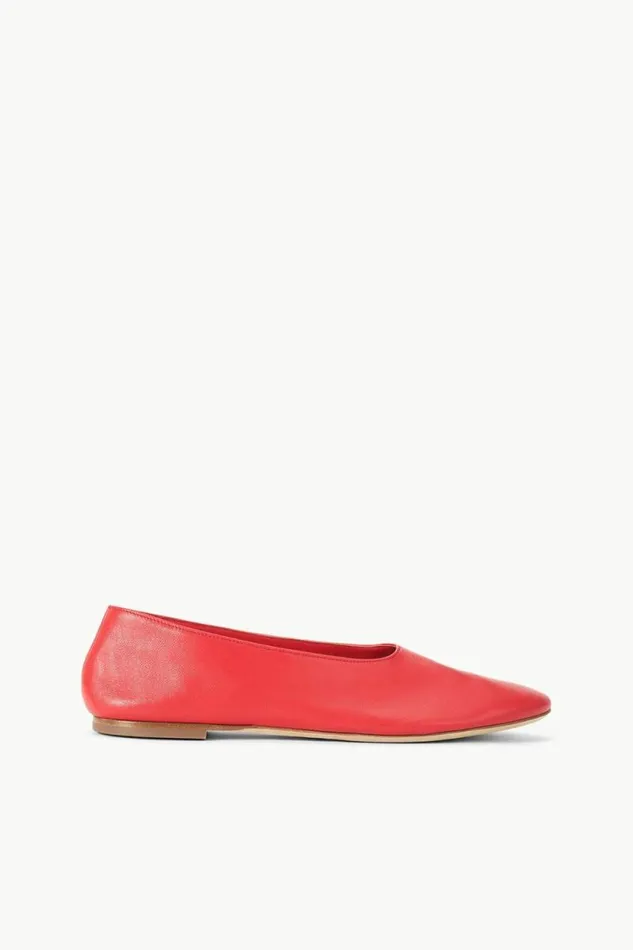 STAUD Mules and Flats ALBA BALLET FLAT Red Rose 8211 Women