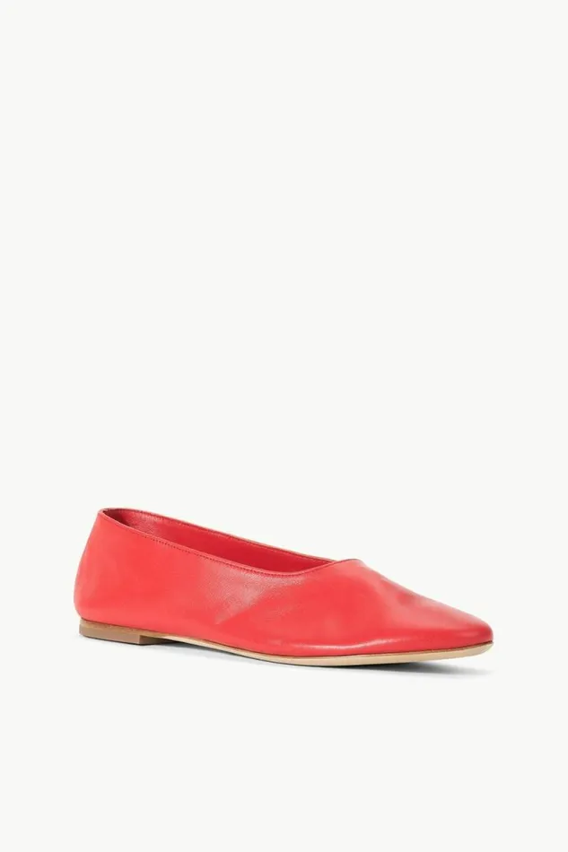 STAUD Mules and Flats ALBA BALLET FLAT Red Rose 8211 Women STAUD Mules and Flats ALBA BALLET FLAT Red Rose 8211 Women