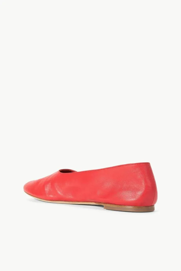 STAUD Mules and Flats ALBA BALLET FLAT Red Rose 8211 Women STAUD Mules and Flats ALBA BALLET FLAT Red Rose 8211 Women