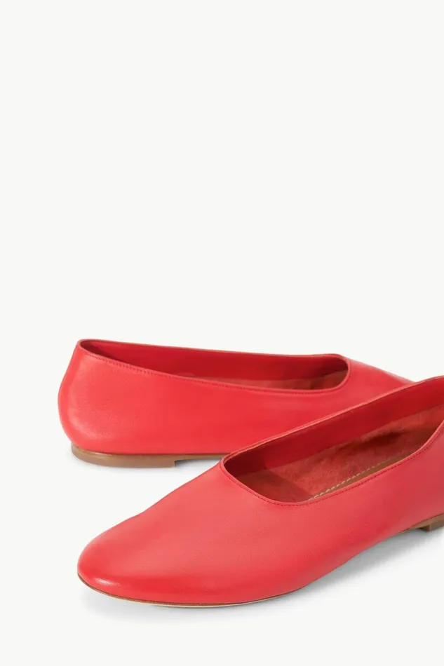 STAUD Mules and Flats ALBA BALLET FLAT Red Rose 8211 Women STAUD Mules and Flats ALBA BALLET FLAT Red Rose 8211 Women