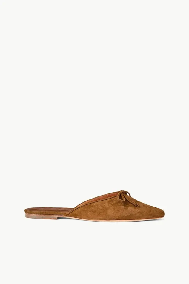 STAUD Mules and Flats GINA MULE Tan Suede 8211 Women
